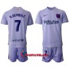 Virallinen Fanipaita + Shortsit FC Barcelona Ousmane Dembele 7 Vieraspelipaita 2021-22 - Lasten